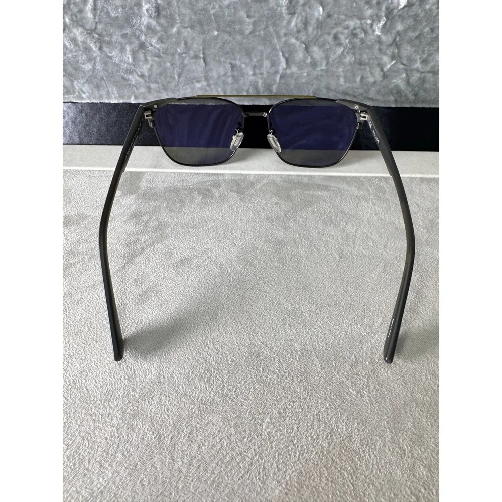 Police Men's Sunglasses SPL574 Track 7 Gray Metal 57-15-150 Standard Polarized M